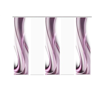 Schiebevorhang Set 5tlg. | lila/violett | 60 cm | 245 cm |