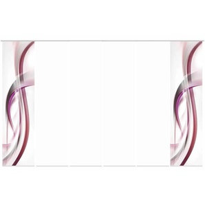 Schiebevorhang Set 6tlg. | lila/violett | 60 cm | 245 cm |