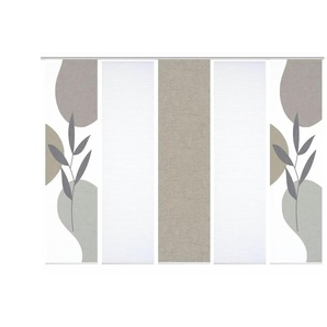 Schiebevorhang - silber - Synthetik - 60 cm - 245 cm | Möbel Kraft