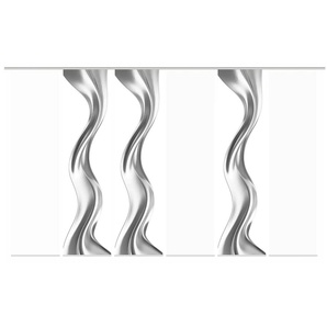 Schiebevorhang - silber - Synthetik - 60 cm - 245 cm | Möbel Kraft