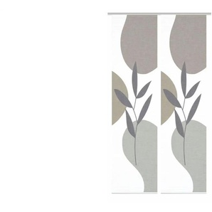 Schiebevorhang   ¦ silber ¦ Synthetik ¦ Maße (cm): B: 60 H: 245