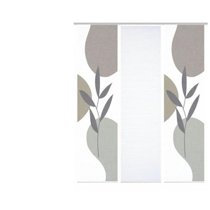 HOME in green Schiebevorhang ¦ silber ¦ Synthetik ¦ Maße (cm): B: 60 H: 245