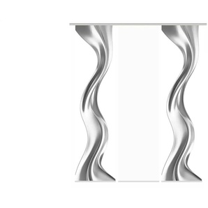 Schiebevorhang   ¦ silber ¦ Synthetik ¦ Maße (cm): B: 60 H: 245