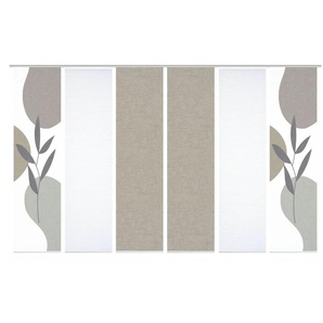 HOME in green Schiebevorhang ¦ silber ¦ Synthetik ¦ Maße (cm): B: 60 H: 245