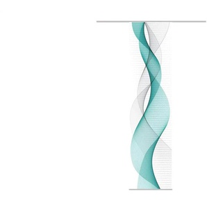 Schiebevorhang - türkis/petrol - Materialmix - 60 cm - 245 cm | Möbel Kraft
