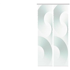 Schiebevorhang - türkis/petrol - Synthetik - 60 cm - 260 cm | Möbel Kraft