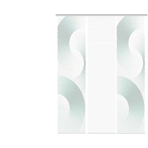 Schiebevorhang - türkis/petrol - Synthetik - 60 cm - 260 cm | Möbel Kraft