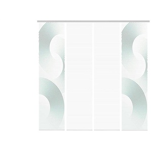 Schiebevorhang - türkis/petrol - Synthetik - 60 cm - 260 cm | Möbel Kraft