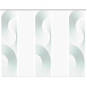 Schiebevorhang - türkis/petrol - Synthetik - 60 cm - 260 cm | Möbel Kraft