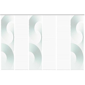 Schiebevorhang - türkis/petrol - Synthetik - 60 cm - 260 cm | Möbel Kraft