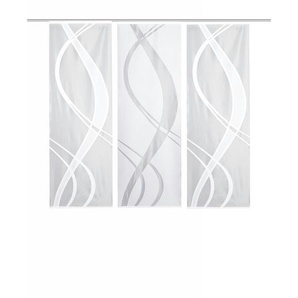 HOME Wohnideen Schiebevorhang Set 3tlg. | weiß | 57 cm | 175 cm |