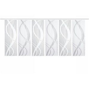 HOME Wohnideen Schiebevorhang Set 6tlg. | weiß | 57 cm | 175 cm |