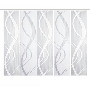 HOME Wohnideen Schiebevorhang Set 5tlg. | weiß | 57 cm | 225 cm |