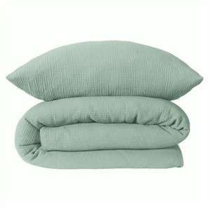 Schiesser Bettwäsche Molly aus supersofter Musselin-Qualität in gedeckten Farben, Musselin, Made in Green