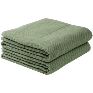 Schiesser Handtücher Turin im 4er Set aus 100% Baumwolle, Frottier (2-St), Reiskorn-Optik, Made in Green