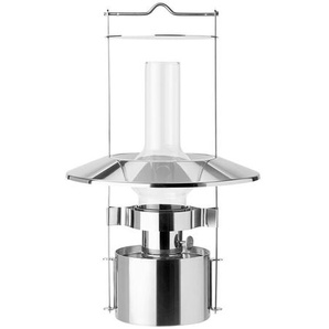 Schiffslampe EM LED Stelton Edelstahl silber, Designer Erik Magnussen, 43 cm