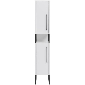 Bad-Hochschrank »Dumone« H 300 - Weiß - Holz -