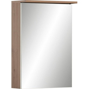 Schildmeyer Badezimmerspiegelschrank Jesper Breite 50,4 cm Mit LED-Beleuchtung und Schalterbox,höhenverstellbare Glaseinlegeböden