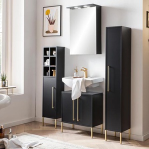 Highboard »Sarah« - gold - Holz -