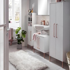Highboard »Sari« - Weiß - Holz -