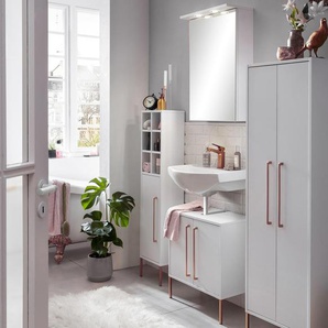 Highboard »Sari« - Weiß - Holz -