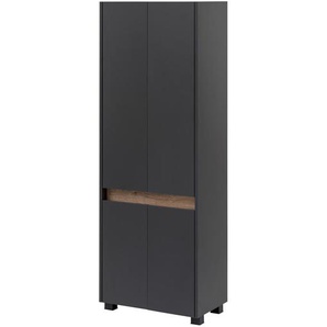 Hochschrank »Cosmo« - anthrazit - Holz -