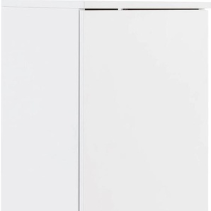 Hochschrank SCHILDMEYER Duo Schränke Gr. B/H/T: 32,7 cm x 160,1 cm x 35,3 cm, 2 St., weiß (kreideweiß) Badmöbelserien