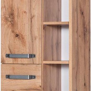 Schildmeyer Hochschrank Milan Breite 42 cm, mit 2 Türen, 3 Schubladen & 6 offenen Fächern