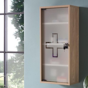 Medikamentenschrank - braun - Holz -