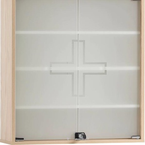 Medizinschrank SCHILDMEYER Wido Schränke Gr. B/H/T: 64,2 cm x 71,4 cm x 19,6 cm, 2 St., braun (eiche hellfarben) Apothekerschränke Breite 64 cm
