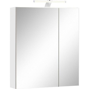 Schildmeyer Spiegelschrank Lagona Breite 60 cm, 2-türig, LED-Beleuchtung, Schalter-/Steckdosenbox