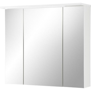 Schildmeyer Spiegelschrank Profil 16 made in Germany Breite 80 cm, 3-türig, LED-Beleuchtung, Schalter-/Steckdosenbox