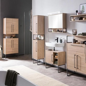 Waschbecken-Unterschrank »Dumone« - braun - Holz -