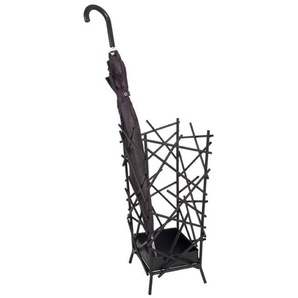Schirmständer aus anthrazitfarbenem Metall Haku, 26880