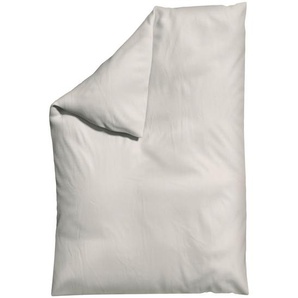 Schlafgut Bettdeckenbezug Woven Satin, Beige, Textil, Uni, 135-140x200 cm, Textiles Vertrauen - Oeko-Tex®, AZO-frei, Bsci, Oeko-Tex® Standard 100,
