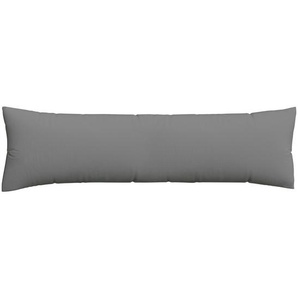 Schlafgut Seitenschläferkissenbezug Pure, Graphit, Textil, Uni, 40x140 cm, bügelfrei, Schlaftextilien, Kopfkissen & Nackenkissen, Seitenschläferkissen