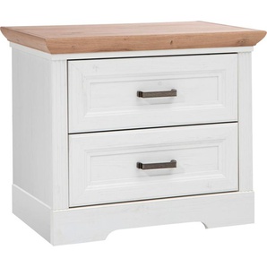 Nachtkommode SCHLAFKONTOR Jasmin II Sideboards Gr. B/H/T: 64 cm x 54 cm x 41 cm, 2, braun (anderson pine, abgesetzt artisan eiche) Nachtkonsolen und Nachtkommoden