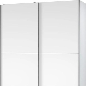 Schlafkontor Schwebetürenschrank »Heimo/Fast Schrank Kleiderschrank Garderobe«, geringe Tiefe, ausziehbarer Kleiderstange, Garderobenschrank, 6 Böden
