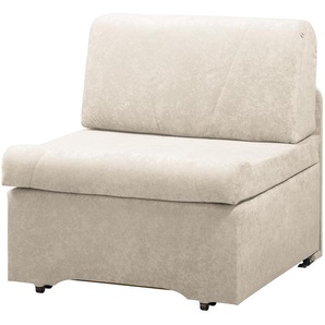 Schlafsessel Webstoff Beige/Creme Webstoff 86 x 84 x 84cm