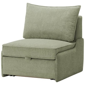 Schlafsessel  Polly de Luxe ¦ grün ¦ Maße (cm): B: 90 H: 95 T: 104.0