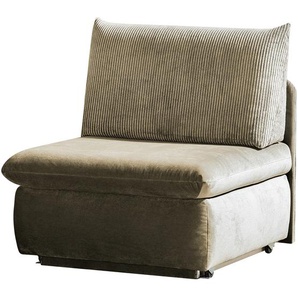 Schlafsessel Rückenkissen in Cord Etta ¦ braun ¦ Maße (cm): B: 88 H: 88 T: 96