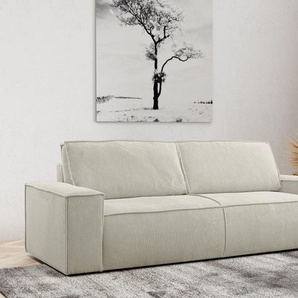 Schlafsofa 3-Sitzer - Kord - Beige - AMELIA von PASCAL MORABITO