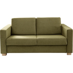 Schlafsofa ADA TRENDLINE Verdi Sofas Gr. B/H/T: 155 cm x 85 cm x 100 cm, Struktur fein XBO, ohne Bettfunktion, grün (olivgrün xbo 13) Einzelsofas