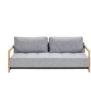 Schlafsofa Webstoff Akkito ¦ grau ¦ Maße (cm): B: 210 H: 70 T: 112