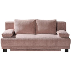 Schlafsofa aus Cord Luna - rosa/pink - Materialmix - 200 cm - 89 cm - cm 96,0 | Möbel Kraft