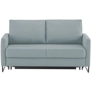 Schlafsofa aus Flachgewebe Fürth ¦ blau ¦ Maße (cm): B: 160 H: 90 T: 95.0