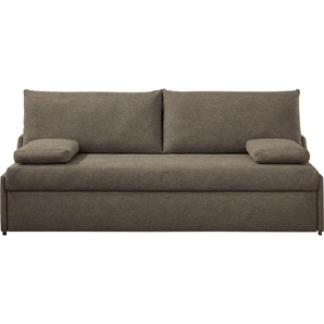 Schlafsofa BALI Nizza Sofas Gr. H/T: 93 cm x 98 cm, Medicare - Bezug abnehmbar, bis 60 Grad C waschbar, gemäß Te x tilkennzeichnung-Sitzmatratze: Höhe ca. 17 cm, Lfl. 90 x 200 cm-Auszugmatratze : Höhe 14 cm, Lfl. 80 x 200 cm-Kaltschaum-Matratze mit