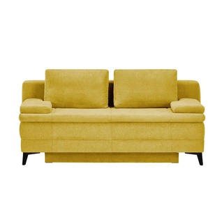 Schlafsofa Boxspring Ciri - gelb - Materialmix - 200 cm - 93 cm - cm 107,0 | Möbel Kraft