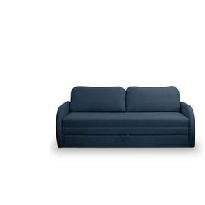 Einzelsofa mit Schlaffunktion Diego - blau - Materialmix - 221 cm - 90 cm | Möbel Kraft