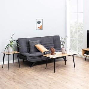 Schlafsofa Faith Beige/Dunkelgrau Microfaser Enza